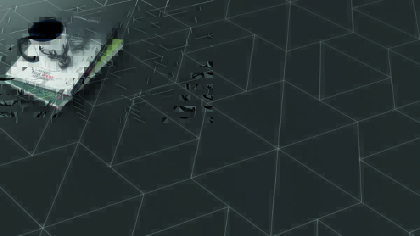 Deco Floor Trapezium Graphite Tile