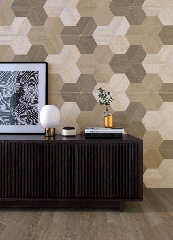 Deco Floor Trapezium Wood Light