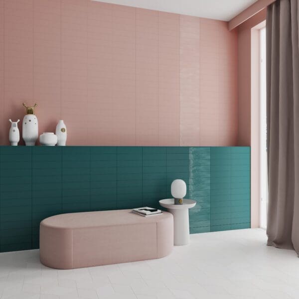 Grace Blush Tile and Grace Teal Tile