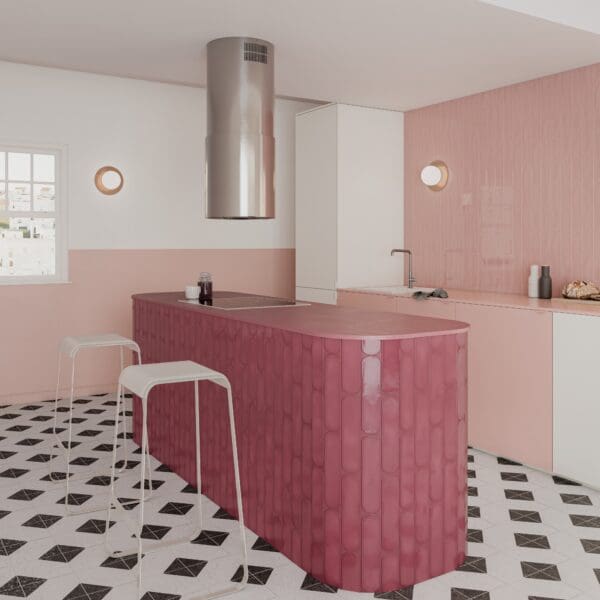 Grace O Berry Tile and Grace Blush Tile