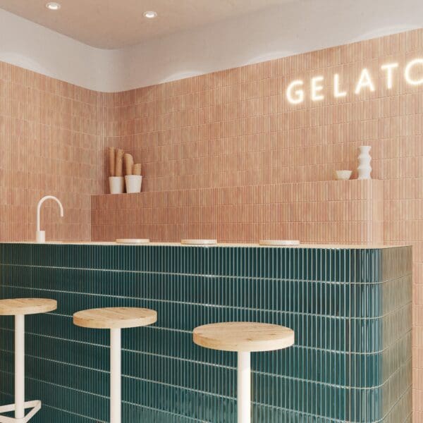 Sweet Bars Tan Tile and Sweet Bars Teal Tile