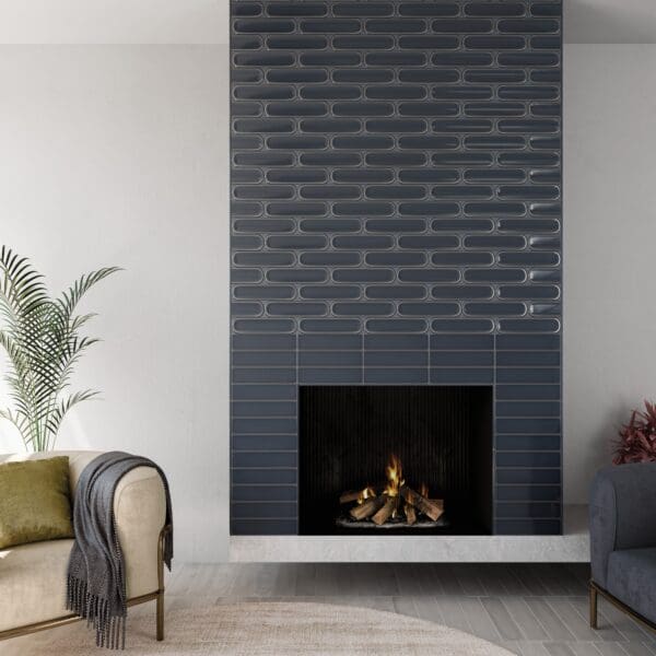 Aquarelle Titanium Blue Tile and Aquarelle O Titanium Blue Tile