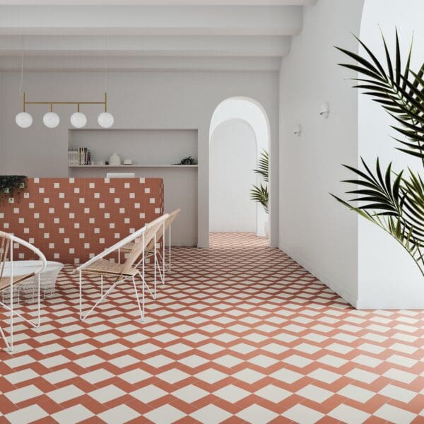 Solid M Chalk Tile and Solid S Cotto Tile