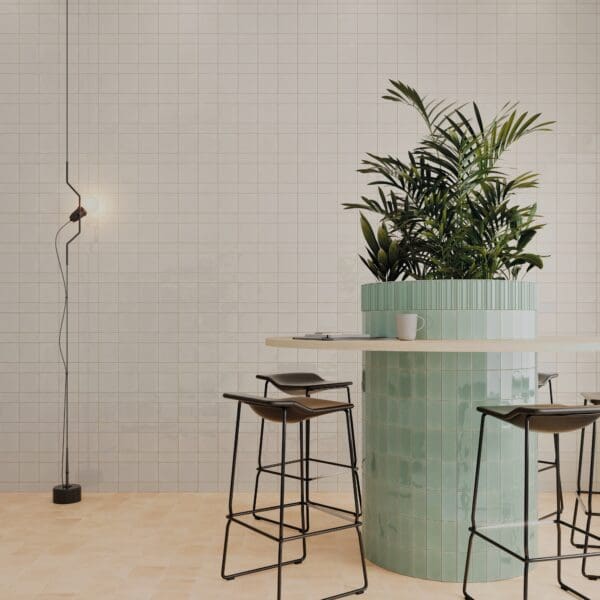 Fayenza Deep White Square Tile