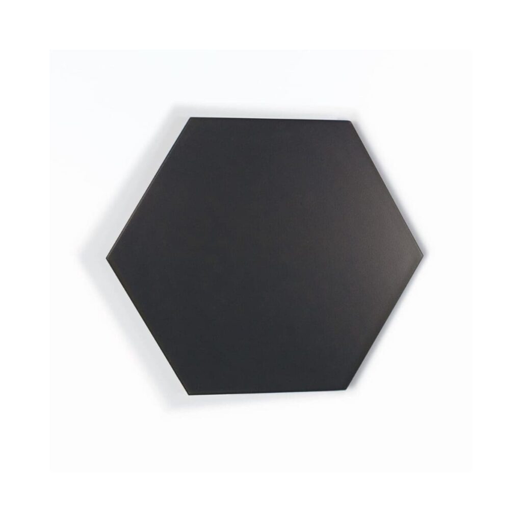 RIG-Hex Black Ceramic Tile