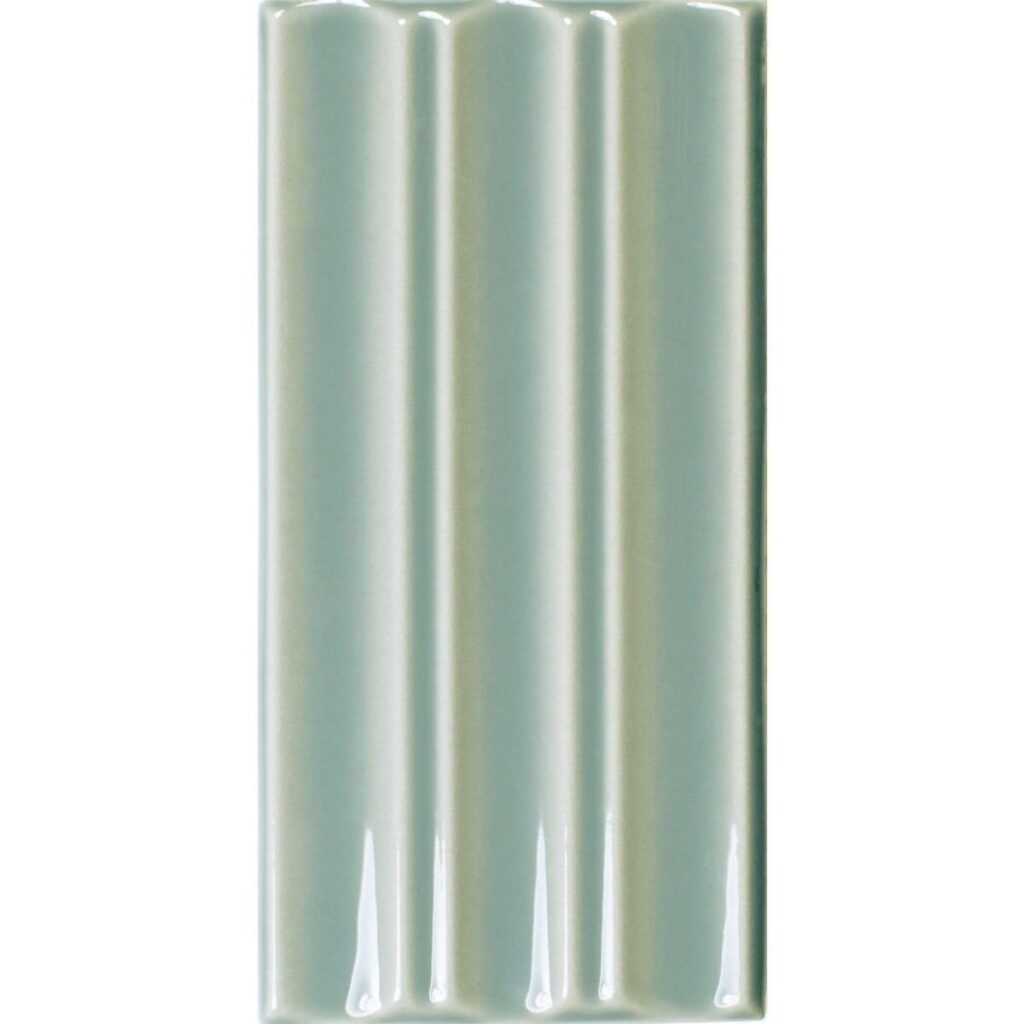 VIZ-Sage Ribbed Ceramic Tile