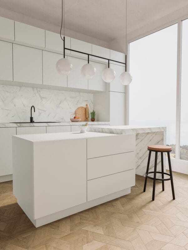 Deco Floor Trapezium Wood Mid Tile
