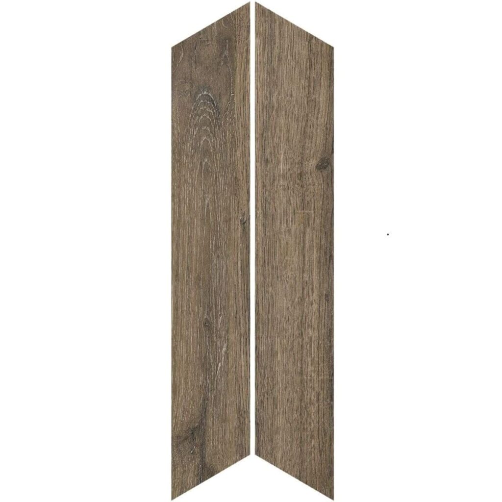 BRN-Wenge Chevron Porcelain Tile