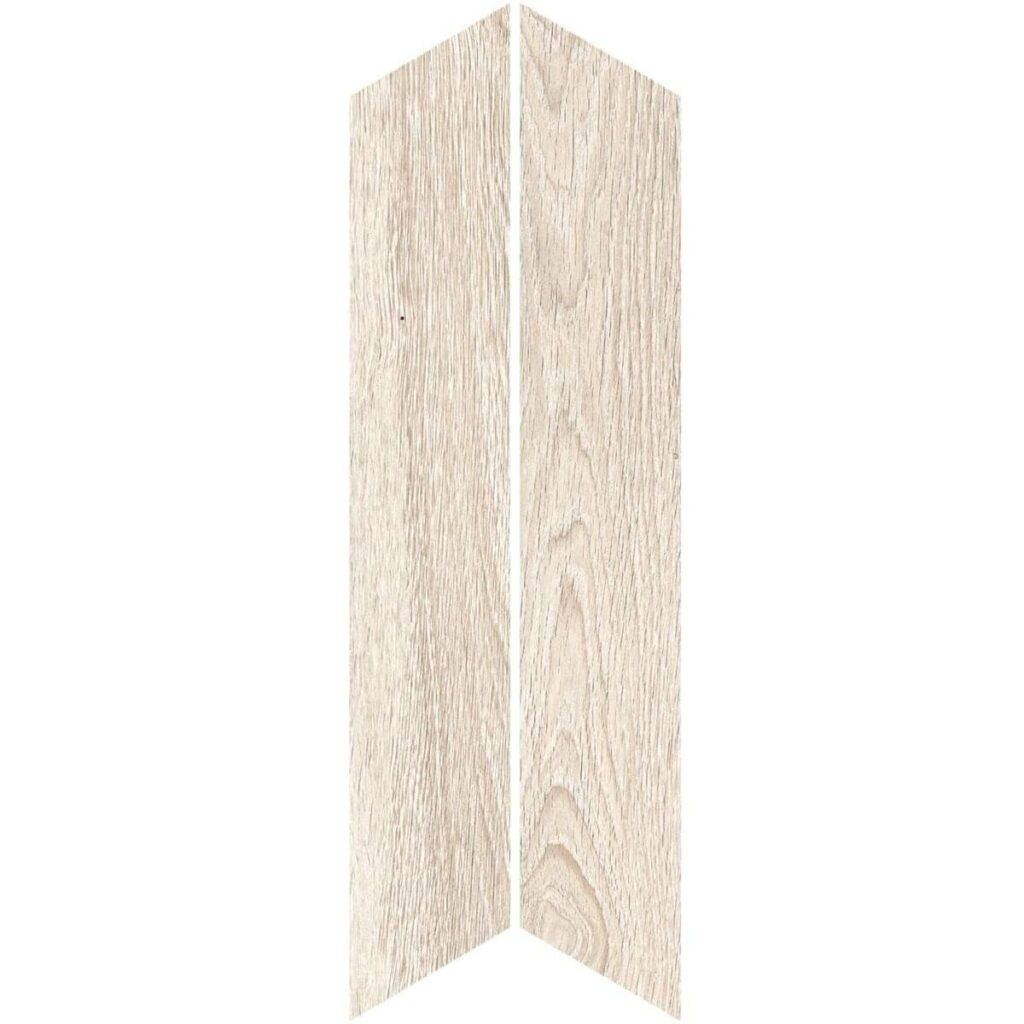 BRN-White Ash Chevron Porcelain Tile