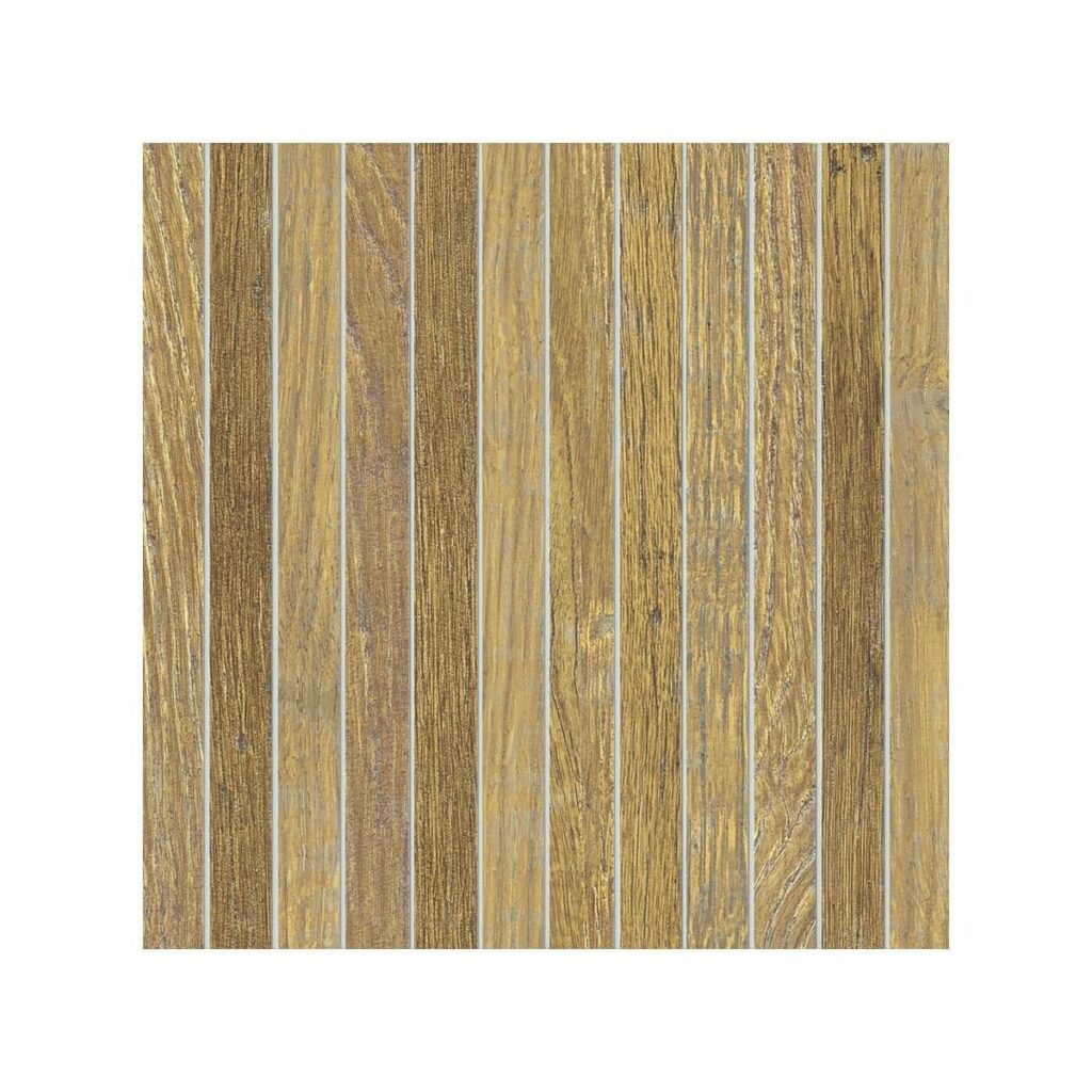 LOT-Rustic Dark Mosaico Slats Porcelain Tile