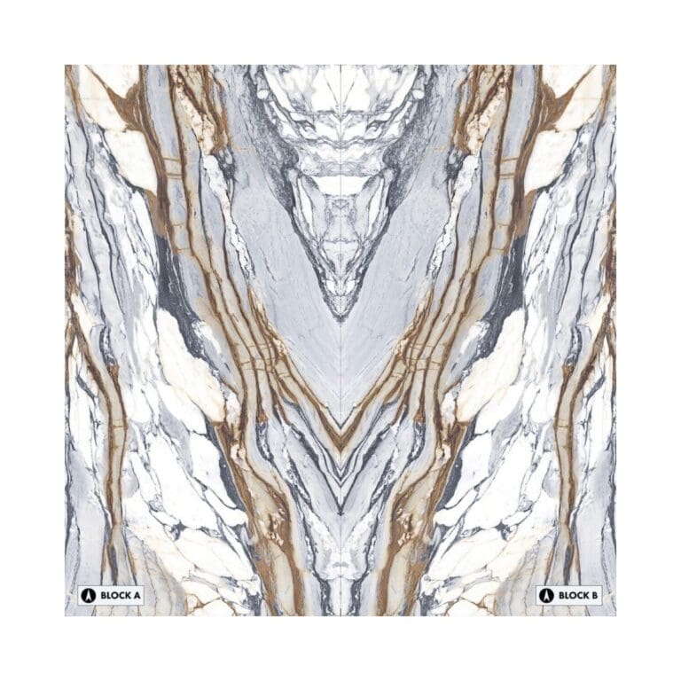 XXL Calacatta Picasso Bookmatched Tile