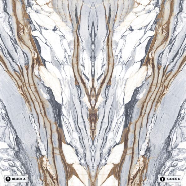 XXL Calacatta Picasso Bookmatched Tile