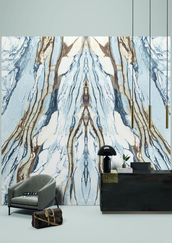 XXL Calacatta Picasso Bookmatched Tile