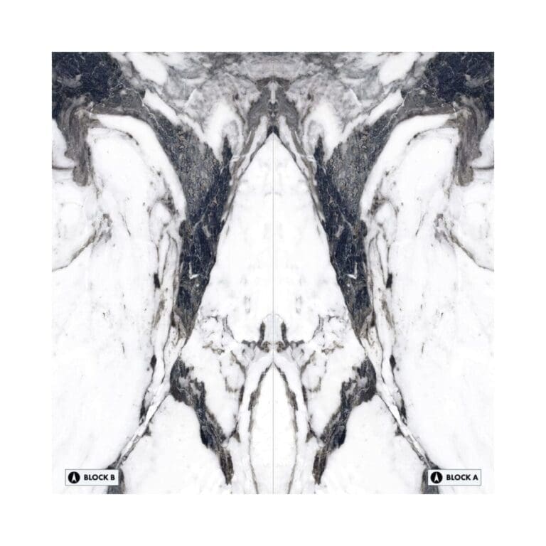 XXL White Siena Bookmatched Tile