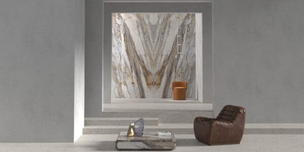 XXL Calacatta Fossil Bookmatched Tile