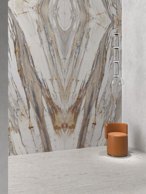 XXL Calacatta Fossil Bookmatched Tile