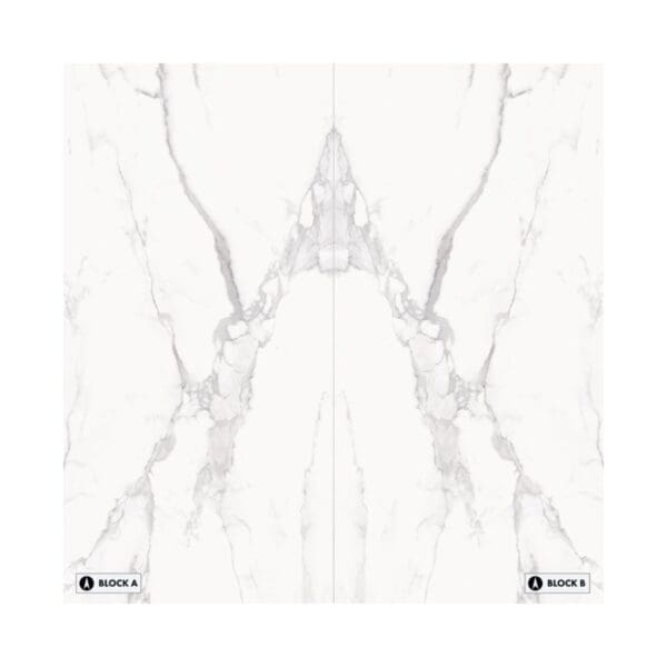 XXL Level Calacatta Bookmatched Tile