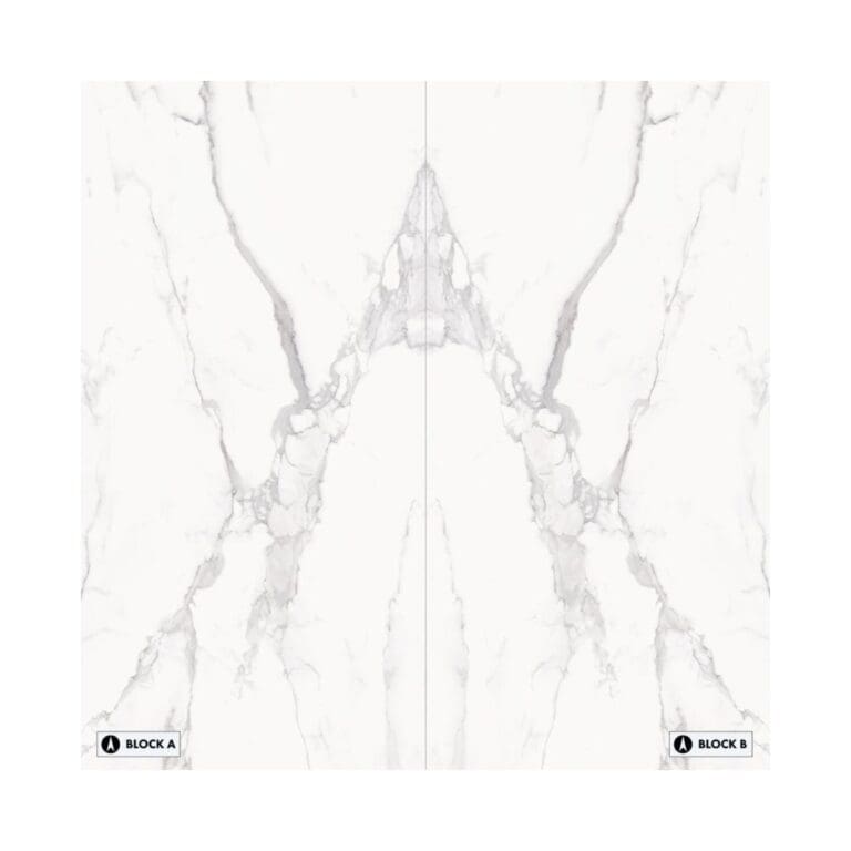XXL Level Calacatta Bookmatched Tile