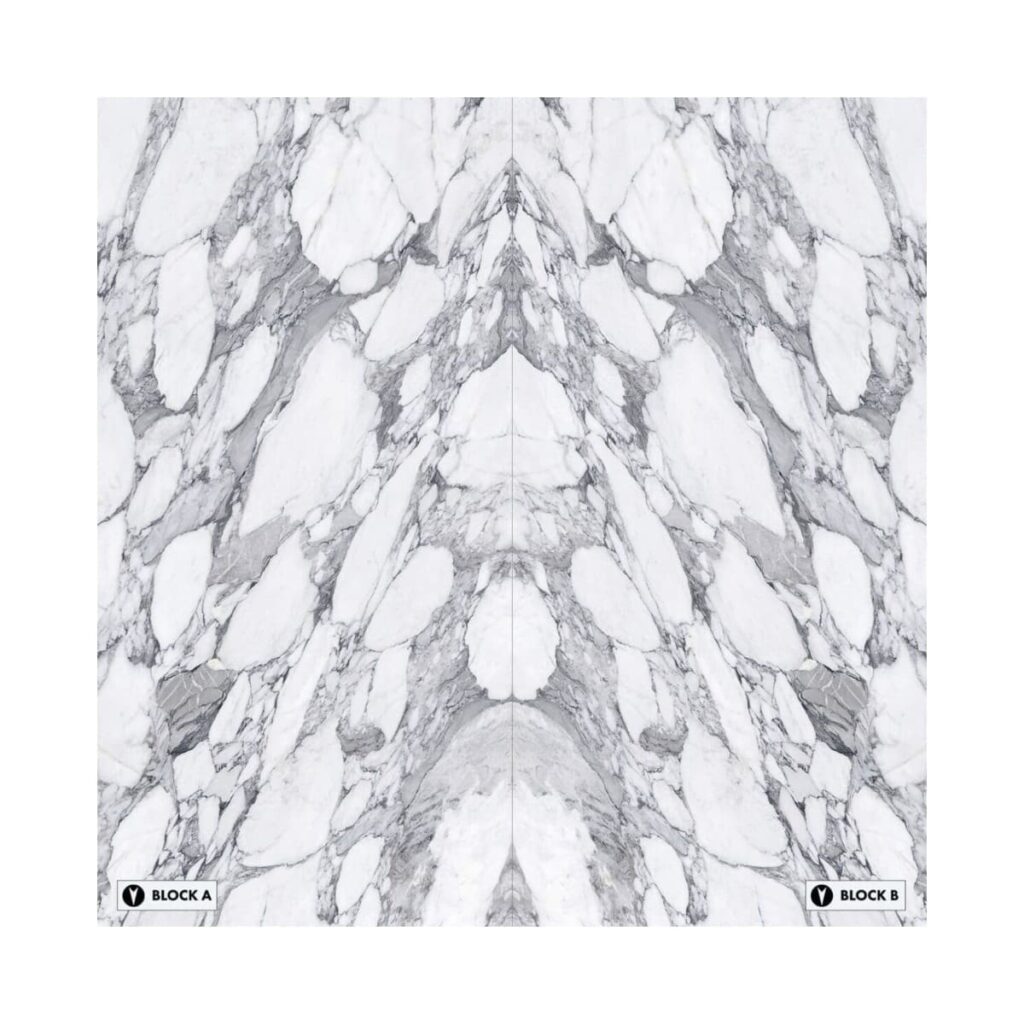 XXL-Arabescato Corchia Bookmatched Porcelain Tile