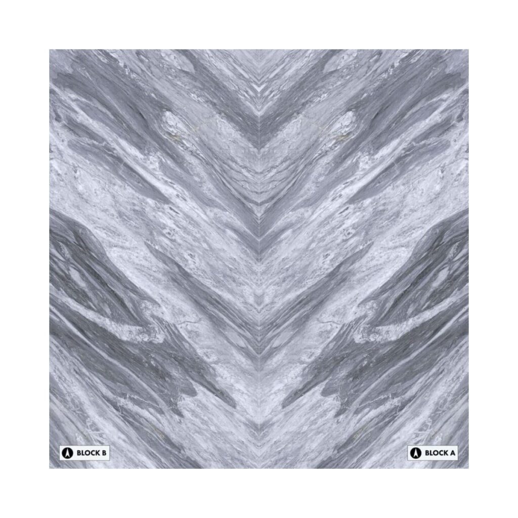 XXL-Bordiglio Manhattan Bookmatched Porcelain Tile