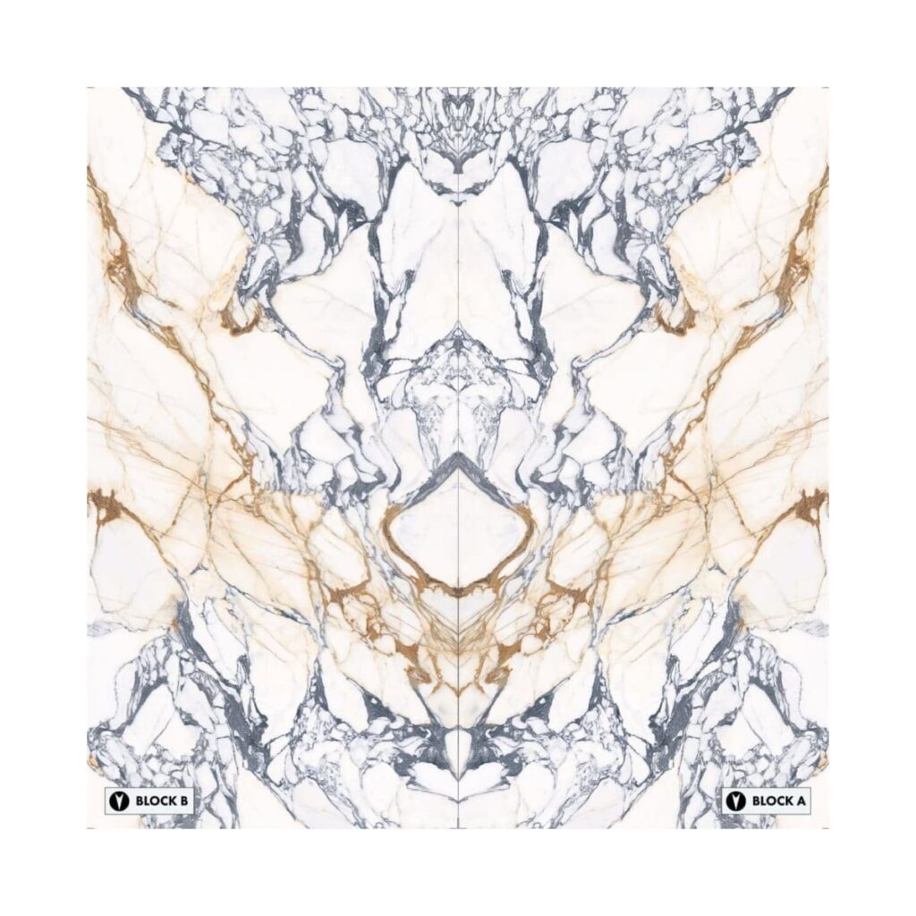 XXL-Calacatta Paonazzo Bookmatched Porcelain Tile