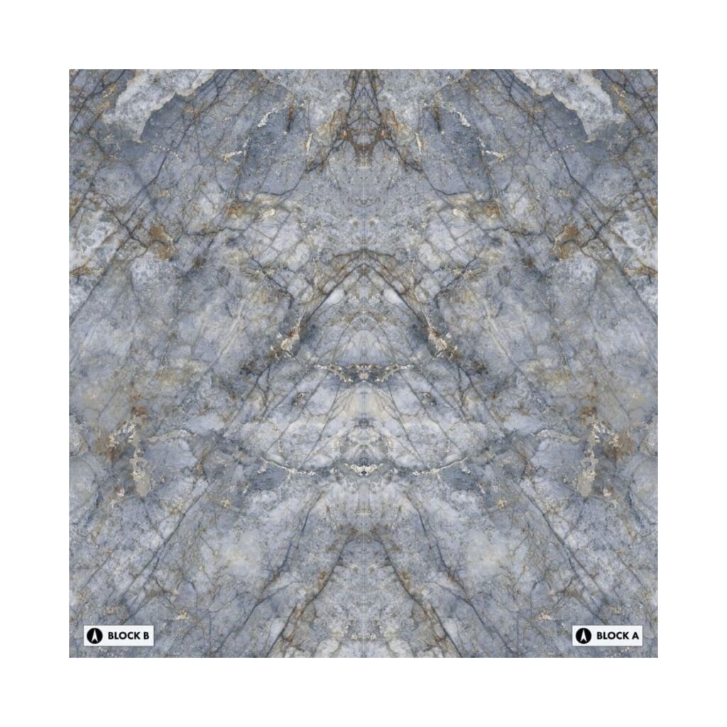 XXL-Granito Blue Ande Bookmatched Porcelain Tile
