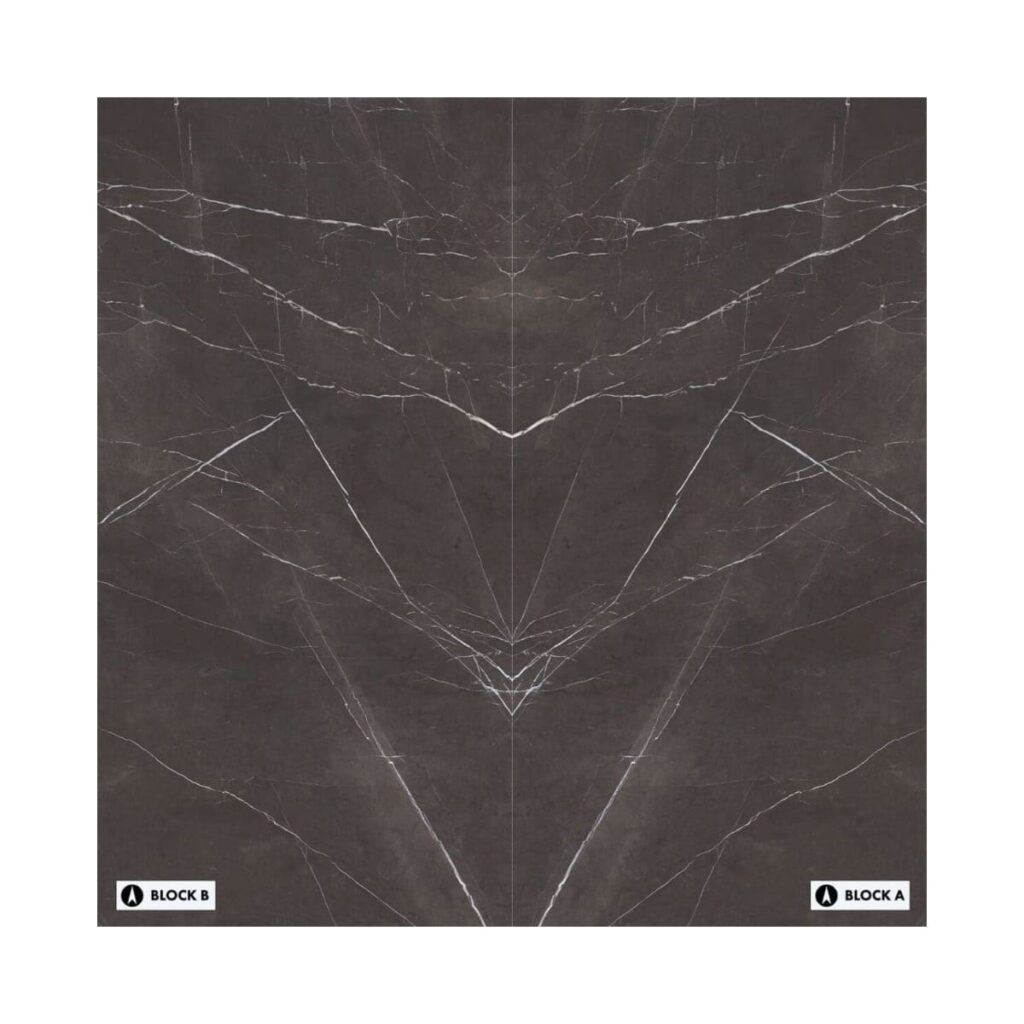 XXL-Imperial Black Select Bookmatched Porcelain Tile