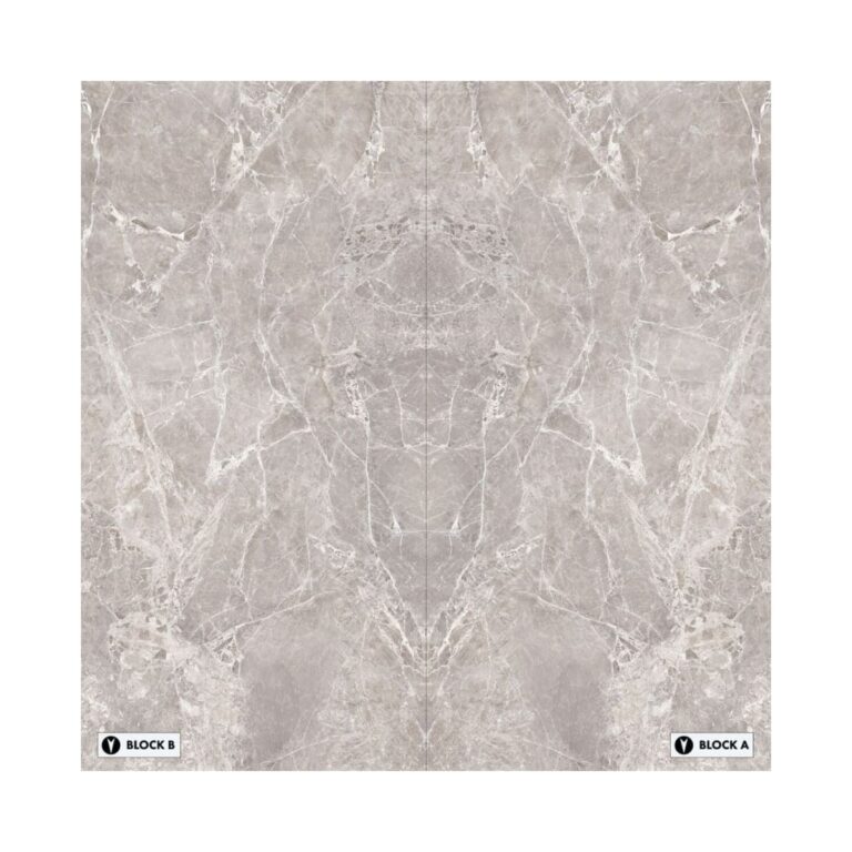 XXL-Moon Grey Bookmatched Porcelain Tile