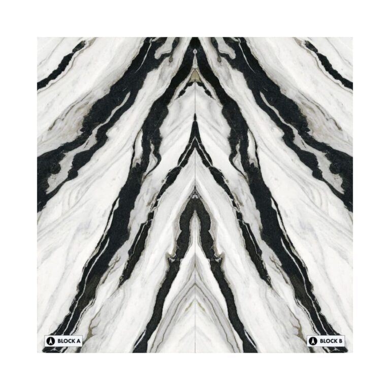 XXL-Panda Bookmatched Porcelain Tile