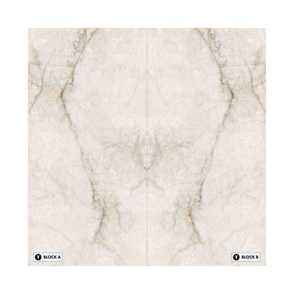 XXL-Quarzo Bookmatched Porcelain Tile