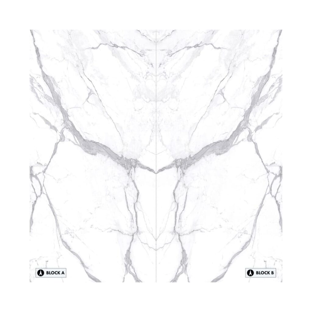 XXL-Statuario Extra Bookmatched Porcelain Tile