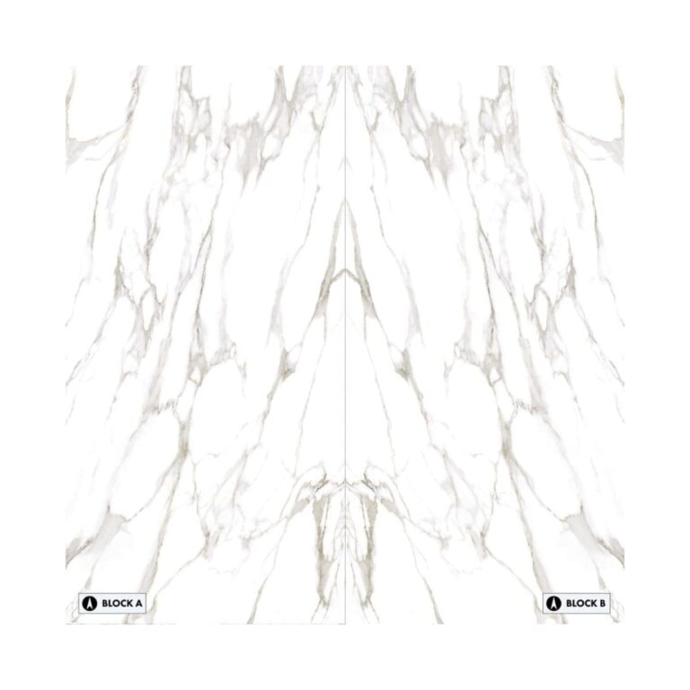 XXL-Statuario Reale Bookmatched Porcelain Tile