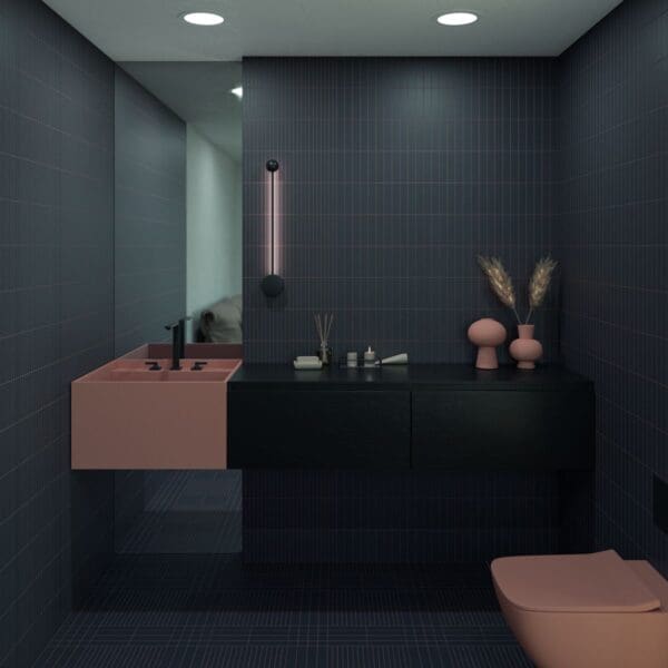 Raster Lines M Basalt- Raster Lines S Basalt Tile