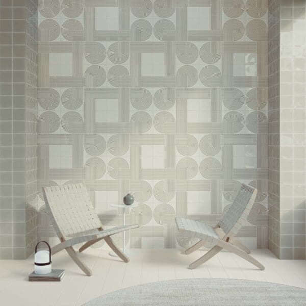Twister T Vapor & Greige, Twister & Straight Vapor Greige, Twister Edge Greige Tile