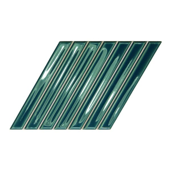 Spike Bars Peacock Blue Tile