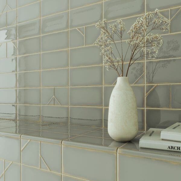 YOKO Origami Pewter Tile