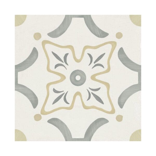 Llevant Yellow Flower Tile