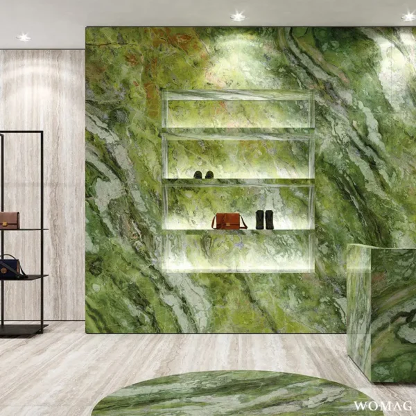 Marble Lab Brilliant Green Tile