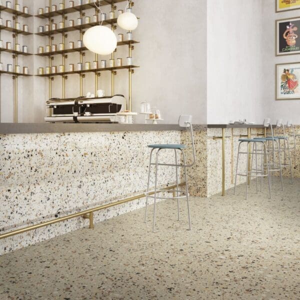 Terrazzo Venice Beige and Ivory Tile