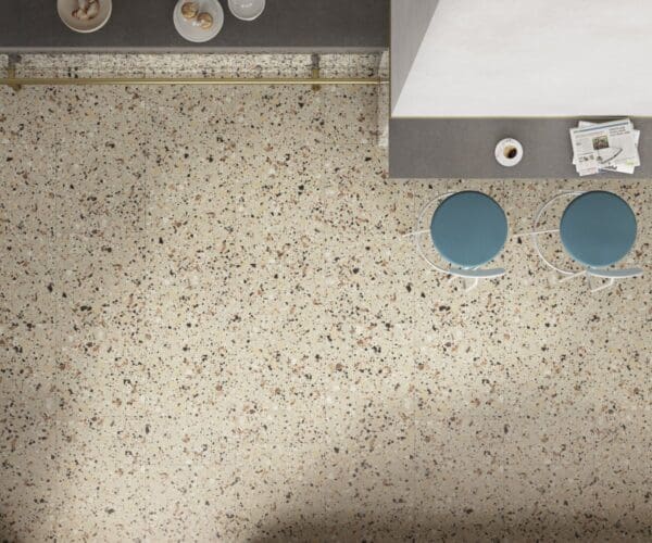 Terrazzo Venice Beige and Ivory Tile