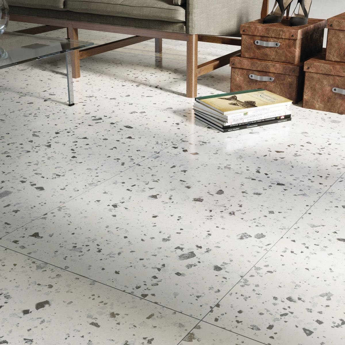 Terrazzo Venice White Tile