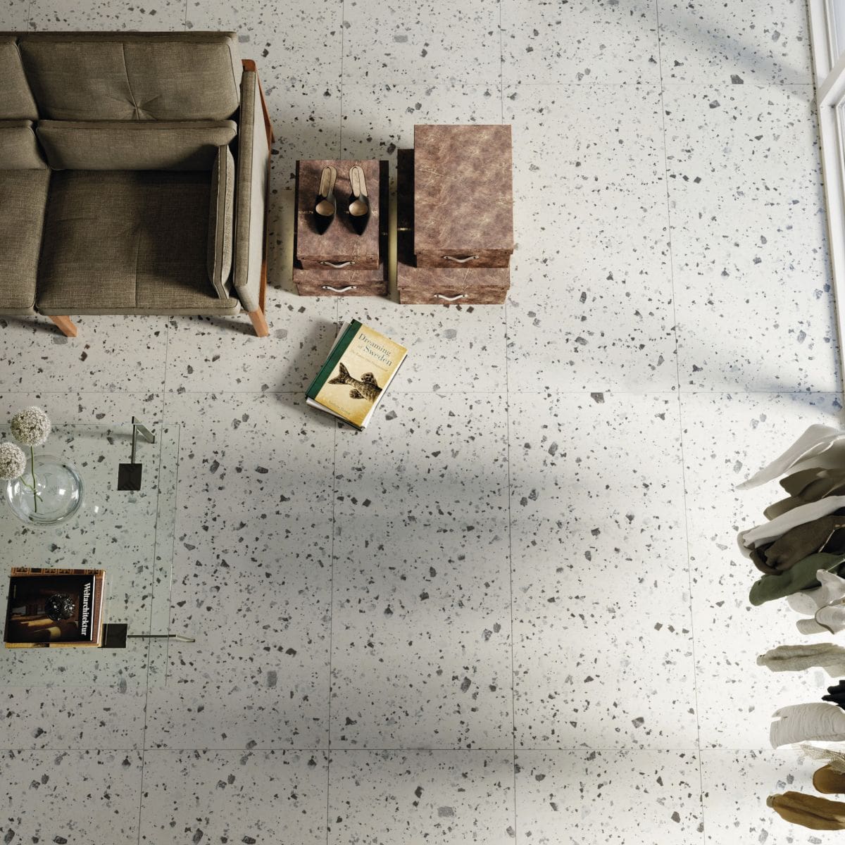 Terrazzo Venice White Tile