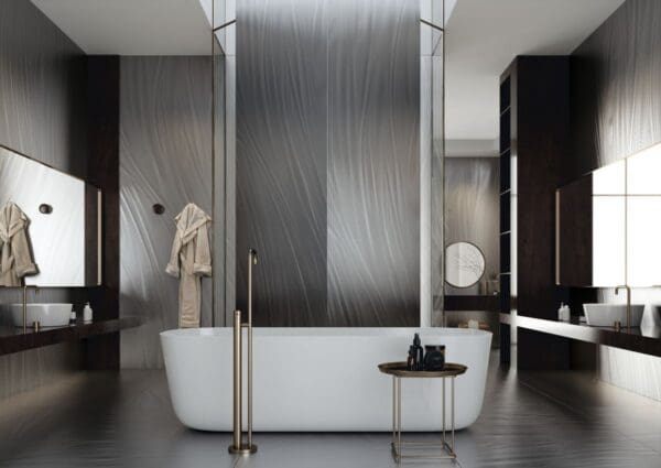 Luce Gold, Silver and Pearl Tile