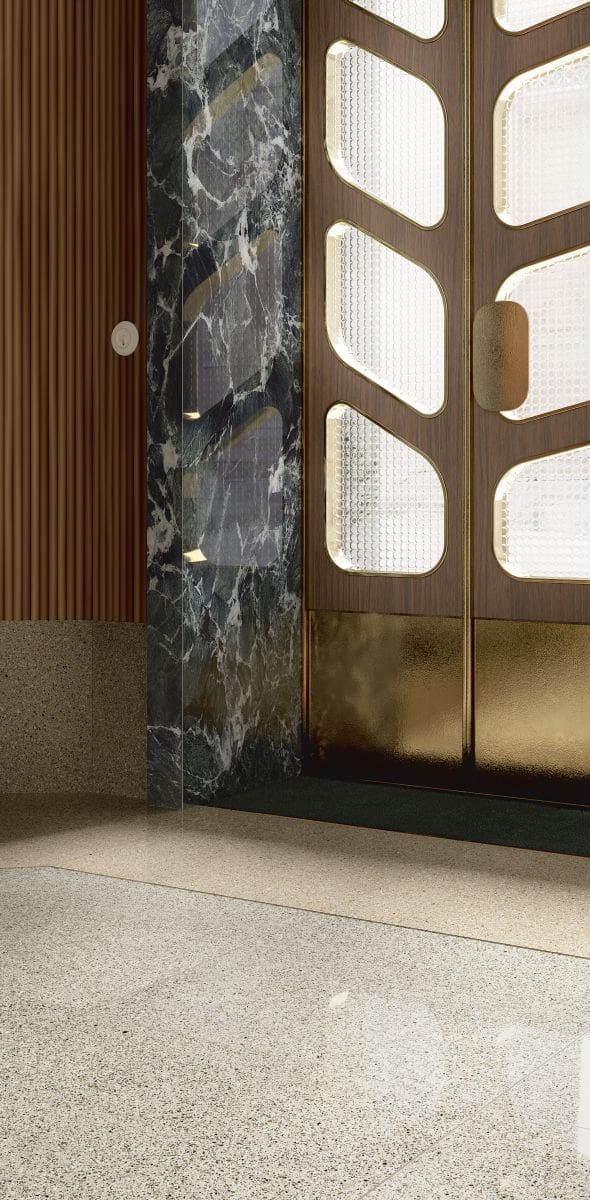 Il Veneziano Beige and Argento Tile