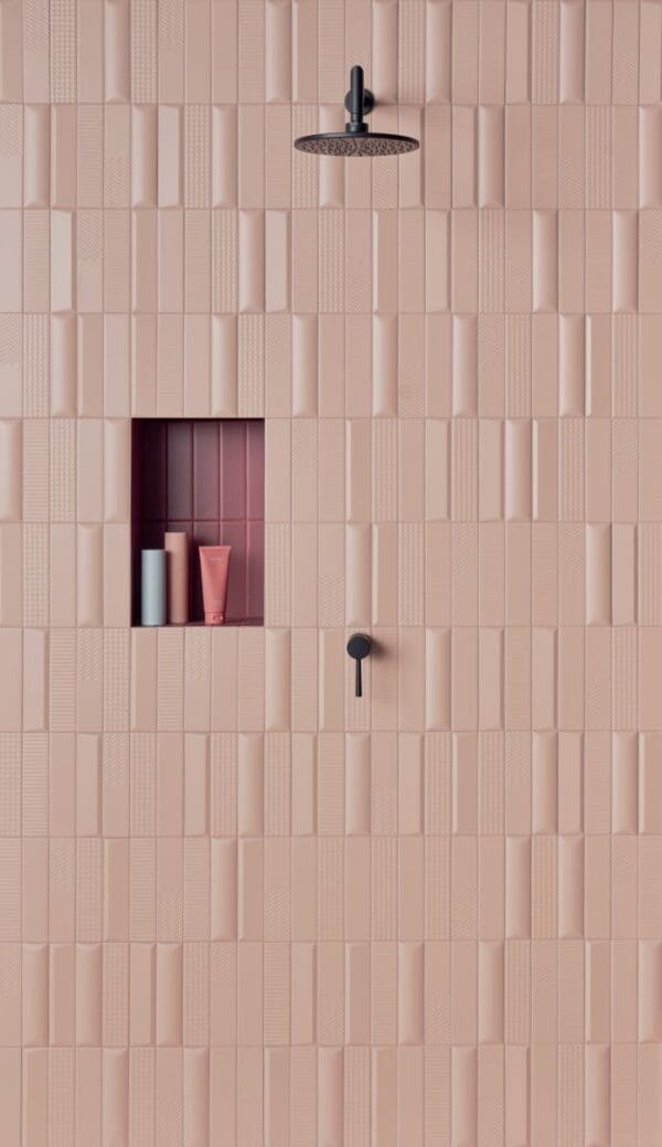Clay Powder and Plain Bordeaux Tile