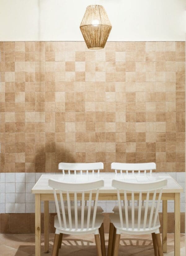 Afra Clay and White Tile