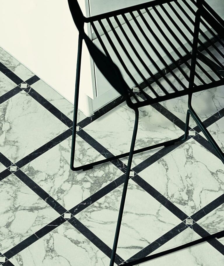 NOV-Cassettone Calacatta / Nero Marquina Porcelain Tile