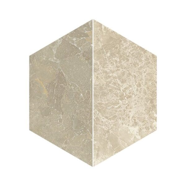 Cosmopolitan Hexagon Taupe / Cream Tile