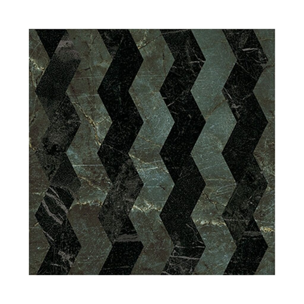 FGO-Ribbon Green and Black Porcelain Tile