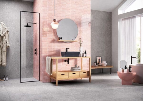 T Brick Pink Tile